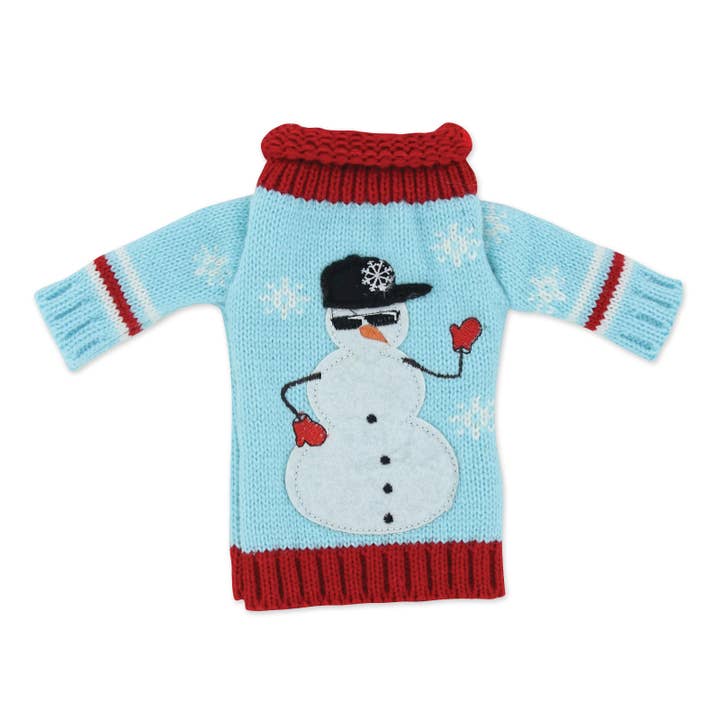 DM Merchandising - Venta al por mayor Bolsa de vino de regalo - Tío Bob - Suéteres de punto para botella de vino4