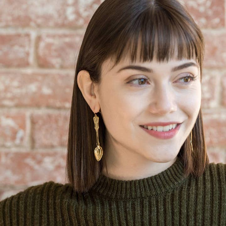 Ravenstone - Wholesale Dangle Earrings - The Golden Spoon Earrings