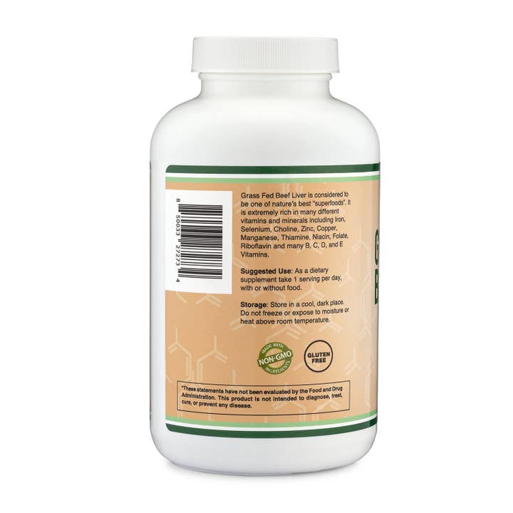 Double Wood Supplements - Wholesale Oral Supplement/Vitamin - Grass Fed Beef Liver3