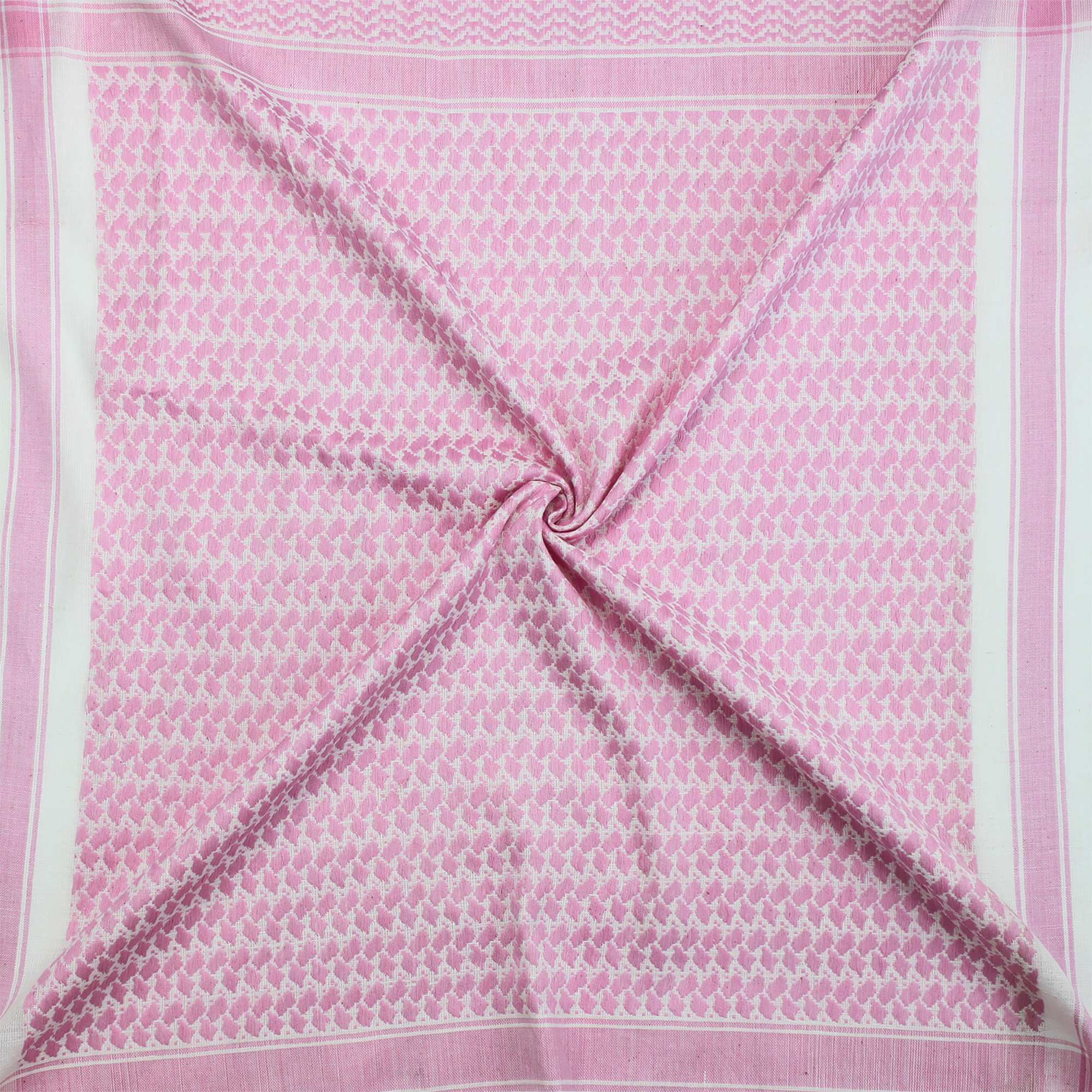 Tribal Trade GmbH - Wholesale Scarf - Unisex - Palituch - White - Pink - Kufiya PLO towel2