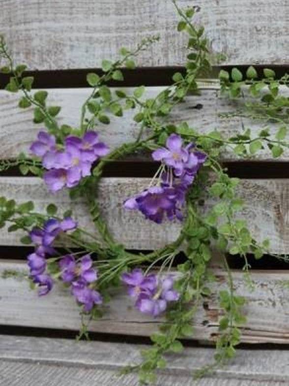 Purple Hydrangea Candle Ring for wholesale by DNS Designs