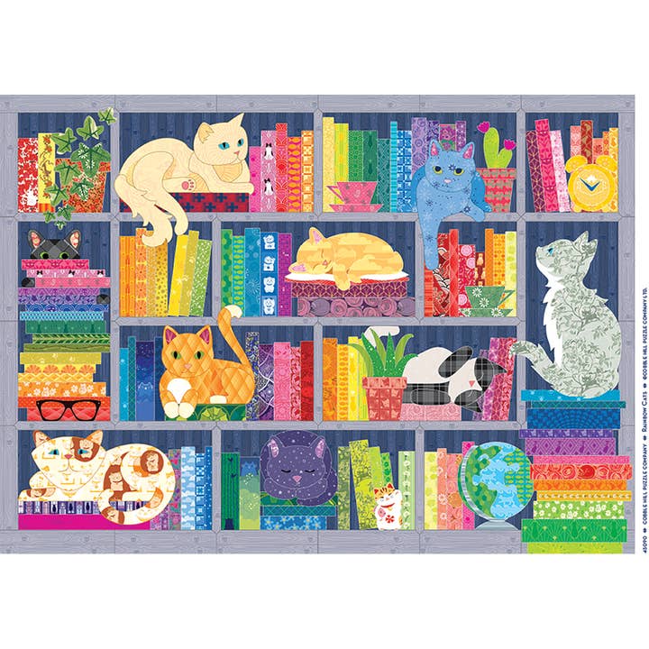Outset Games and Cobble Hill Puzzles - Wholesale Puzzle - Adult - Rainbow Cats 500pc puzzle1