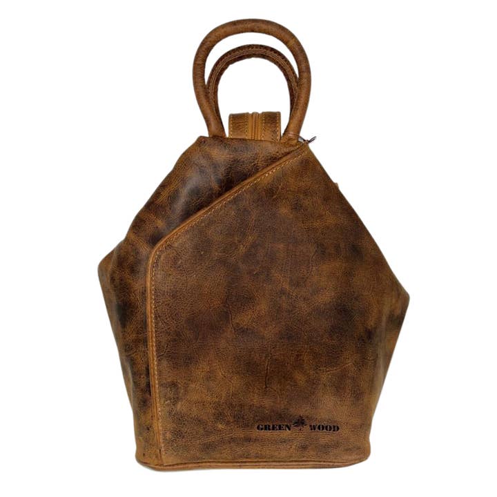 Greenwood Leather AU - Wholesale Backpack – Women's - Leather Backpack, Leather Rucksack Bag, Leather bag Zoe - Sandal GW006B-SAN9