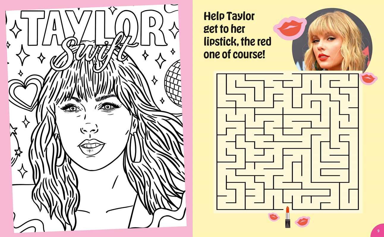 Simon & Schuster - Wholesale Coloring & Activity Book - Kids & Baby - Taylor Swift: Coloring, Quizzes & Games, Photos & Facts by4
