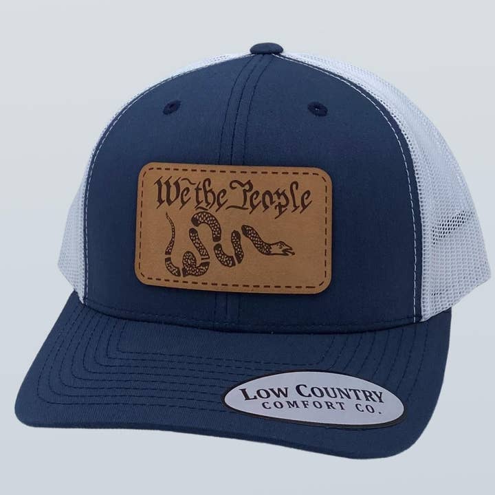 We The People Patch Navy/White Hat for wholesale by Riverbed Threads
