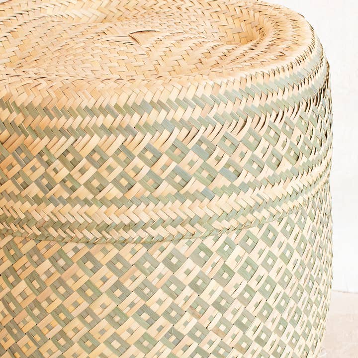 MINNA - Wholesale Basket - Medium Oaxacan Woven Basket - Sage