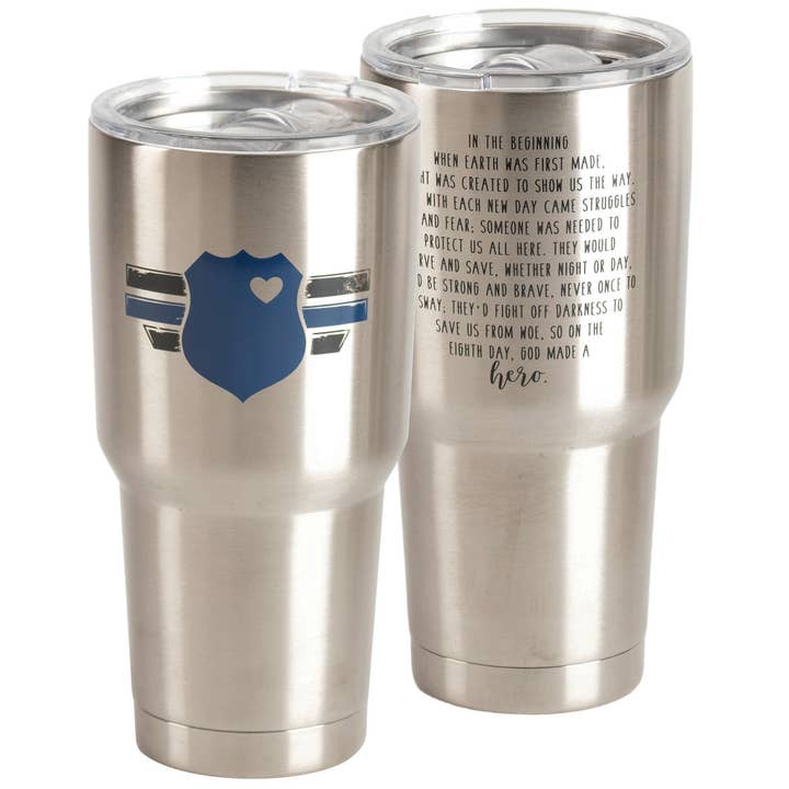 Dicksons - Wholesale Insulated Mug/Tumbler - Police Officer Stainless Steel Tumbler 30 oz
