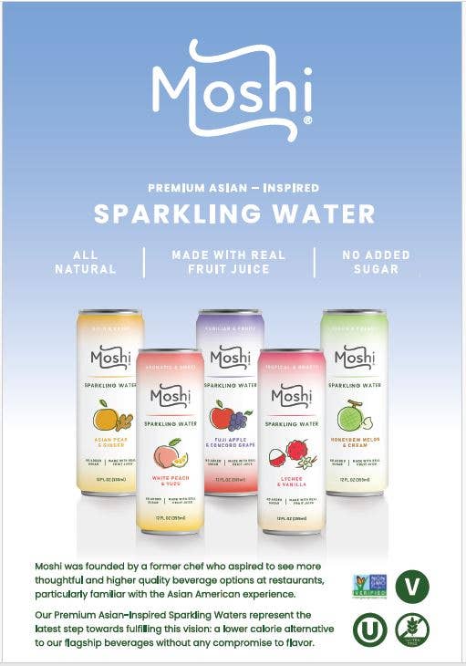 Brooklyn Food & Beverage - Wholesale Sparkling Water - Moshi Sparkling Water - Lychee + Vanilla1