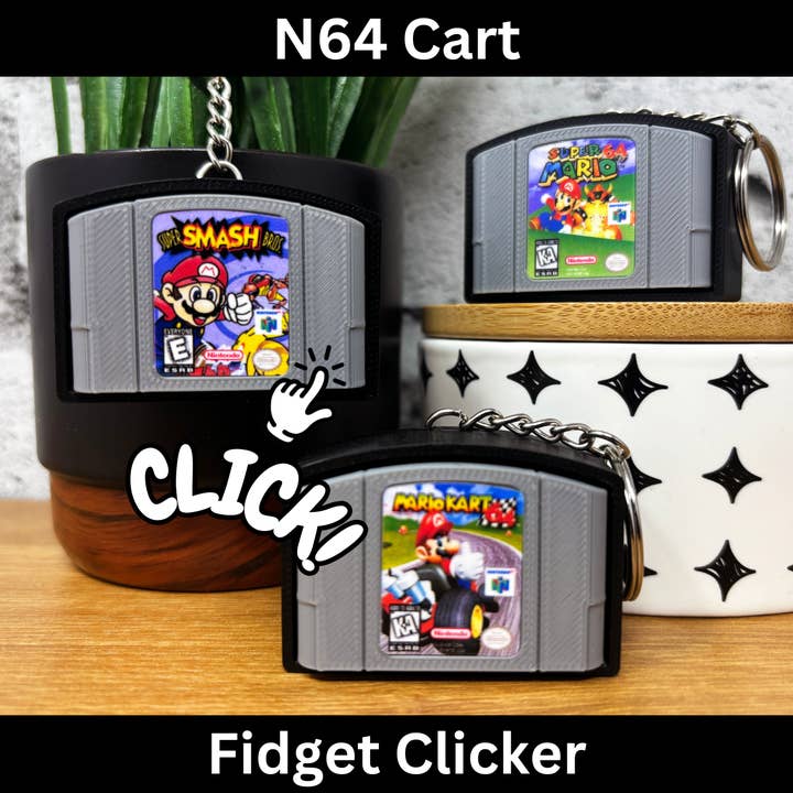 Clics de cartouches de jeu N64 pour la vente par BitsyLabs