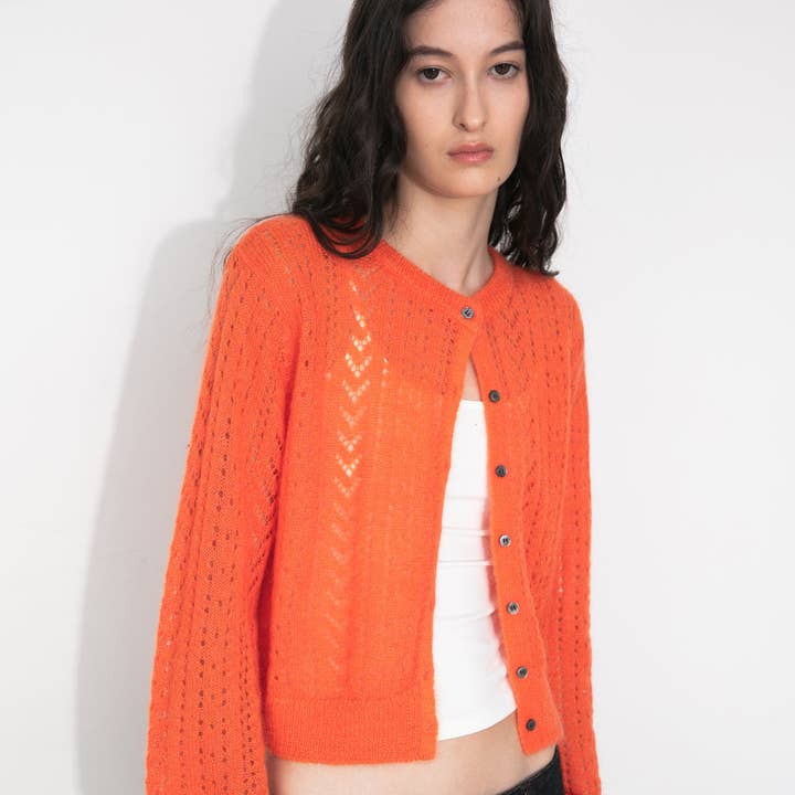 Cropped Open-Knit Cardigan and other Purchase Wholesale mohair. Free Returns & Net 60 Terms on Faire trending on Faire.