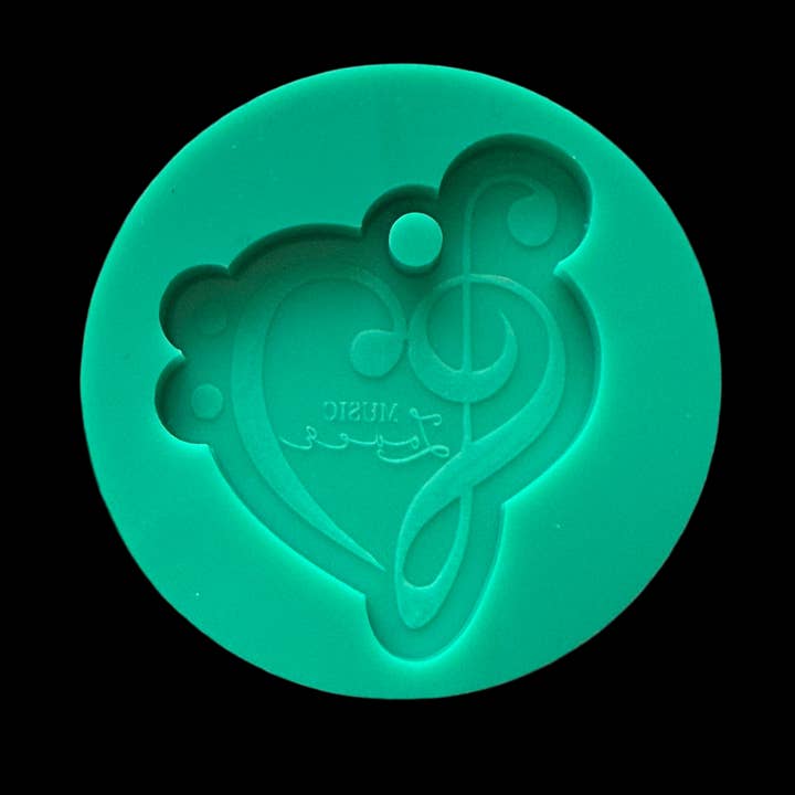 Music Lover Keychain Mold for wholesale by KCRESINSHOP