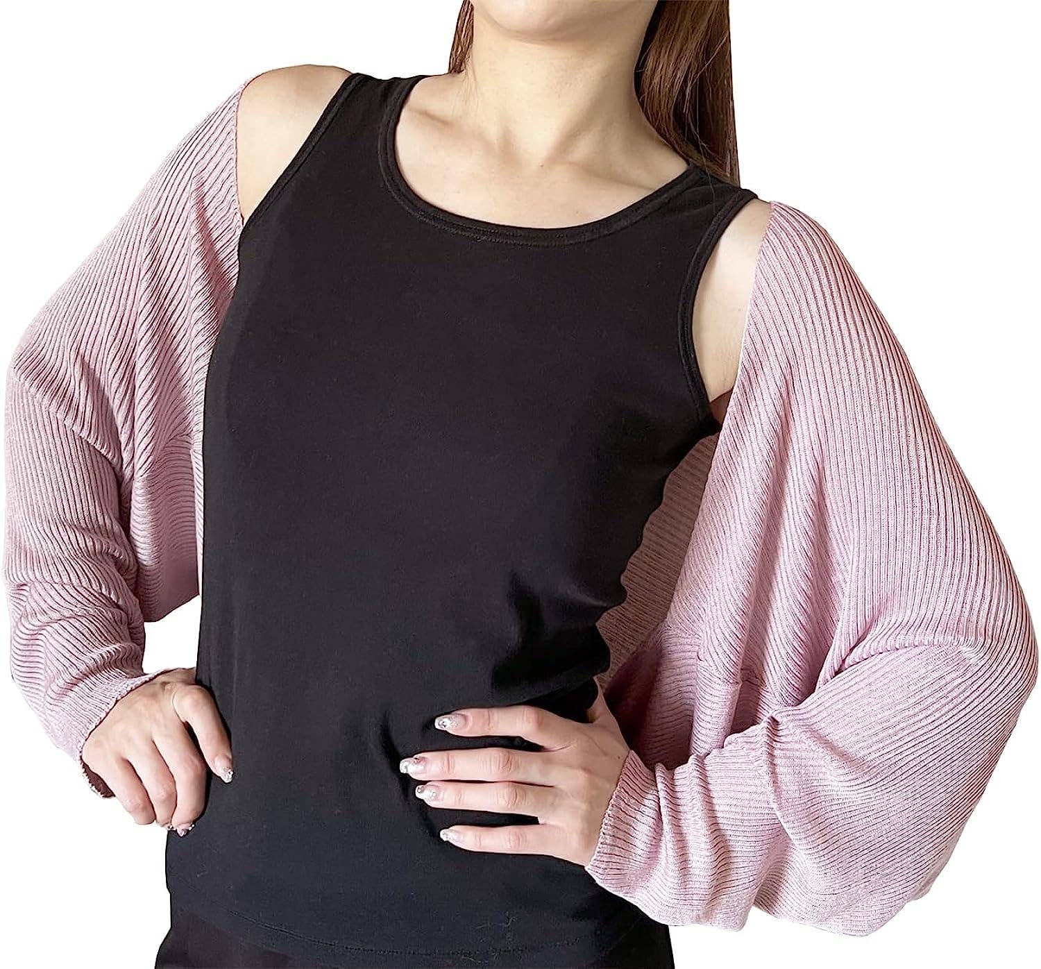 Fennco Styles – Engroshandel Cardigan - Dame – Ribstrikket cardigan bolero shrug9