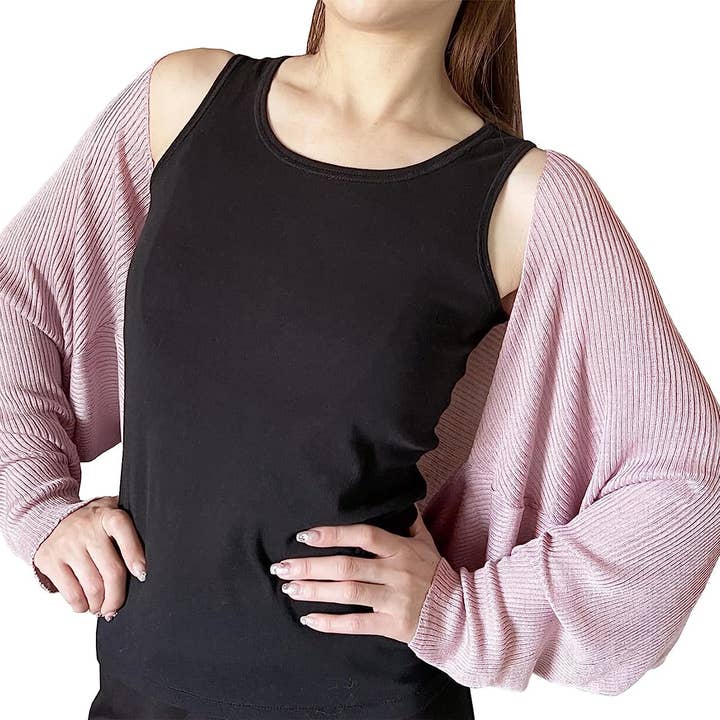 Fennco Styles – Engroshandel Cardigan - Dame – Ribstrikket cardigan bolero shrug9