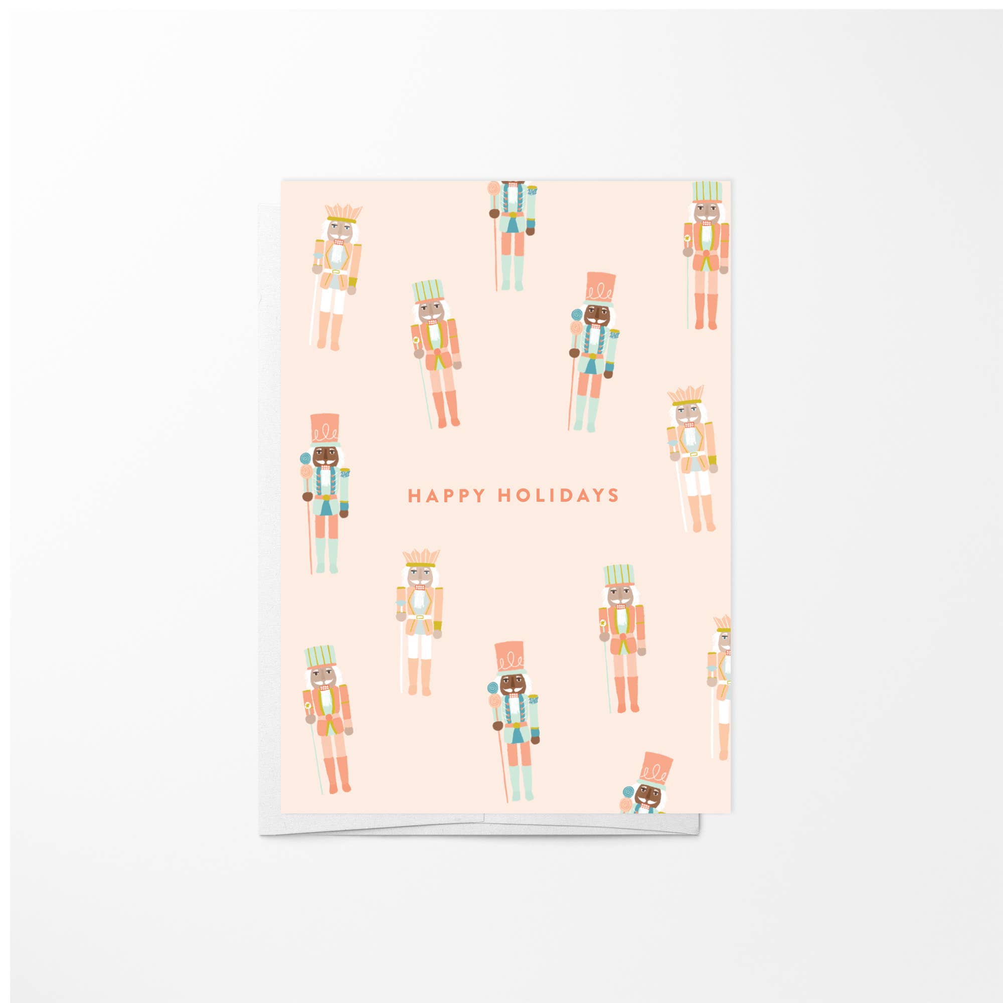 Joy Paper Co. – wholesale Julkort – Pastell & Rosa Nötknäppare Mini Kort0