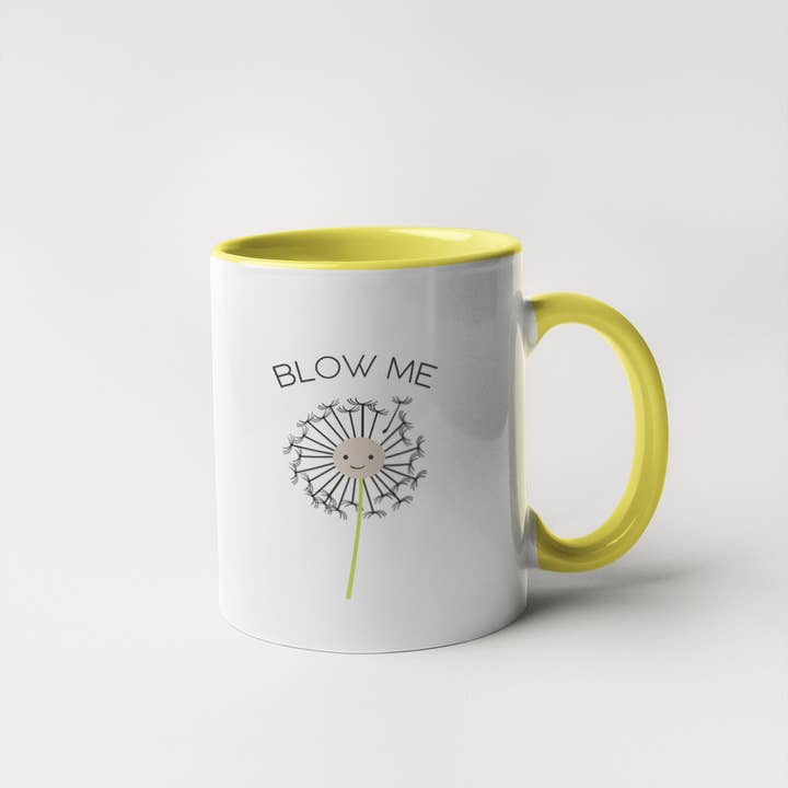 Calm Down Caren – Engroshandel Kaffekrus – Blow Me - Blæser Mælkebøtte Kaffekrus3