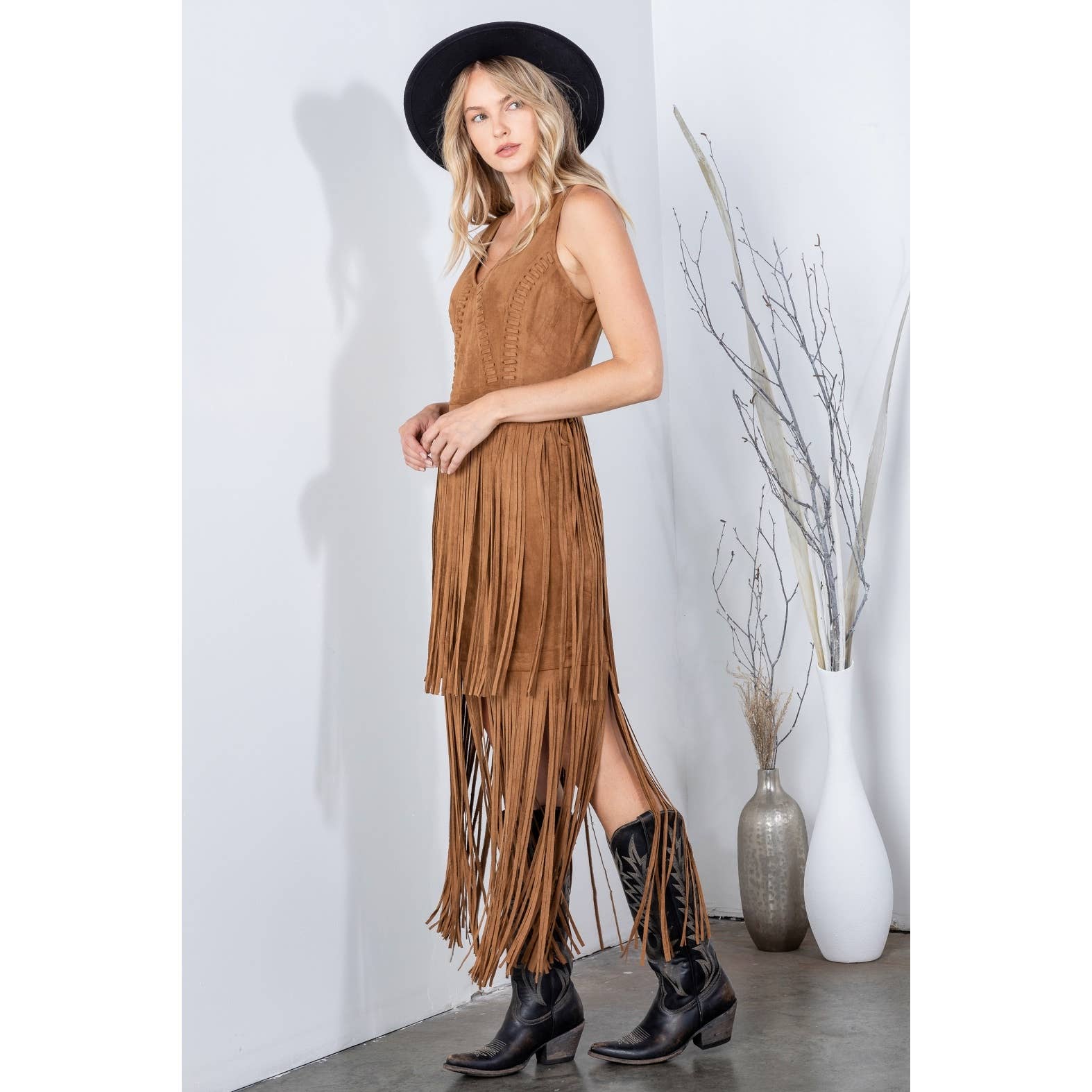 REVEROF – wholesale Klänning - Dam – SÖDRA FRANS MOCKA KLÄNNING26