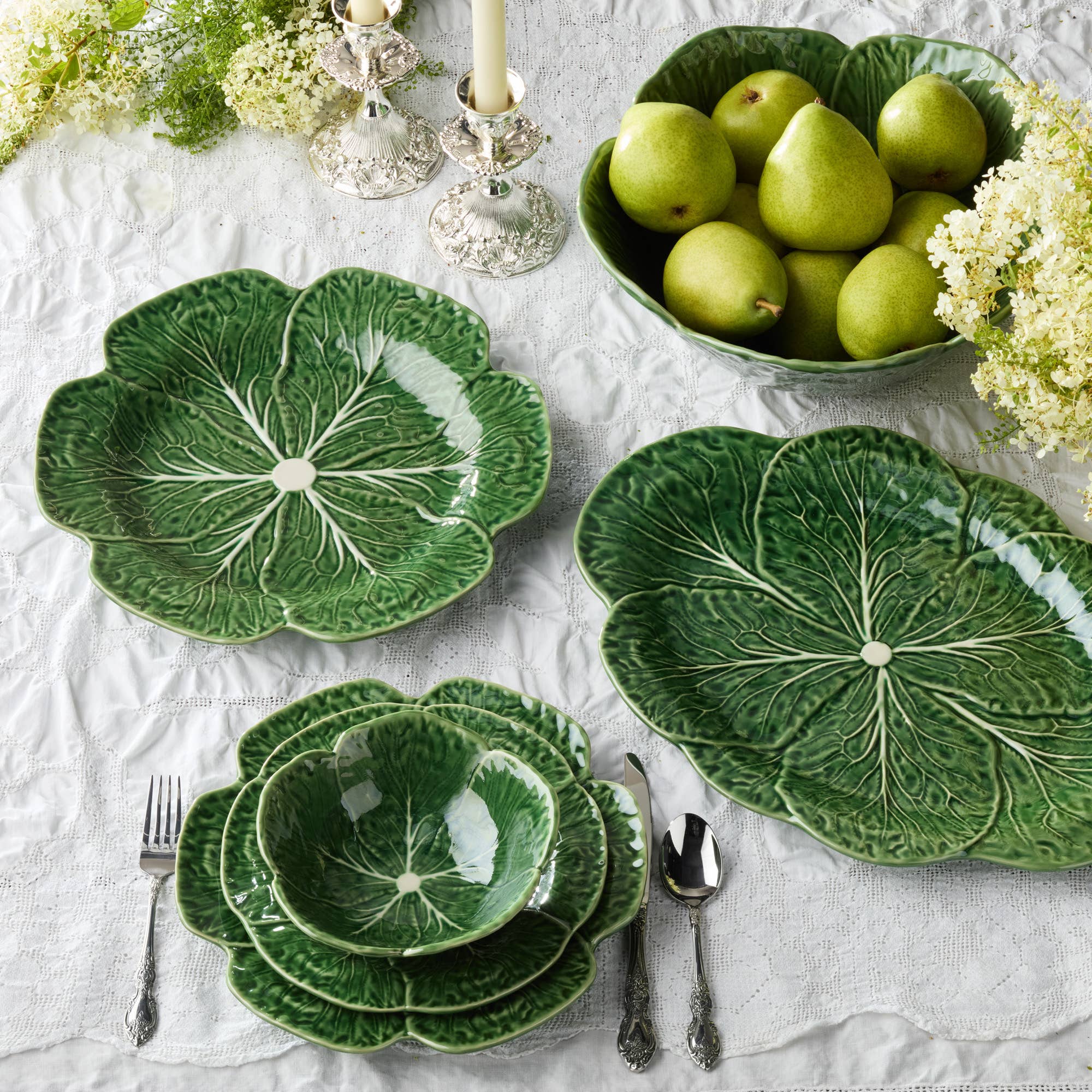 Certified International – wholesale Platter – Le Jardin Cabbage 3-D Oval Platter 17in x 12.5in3