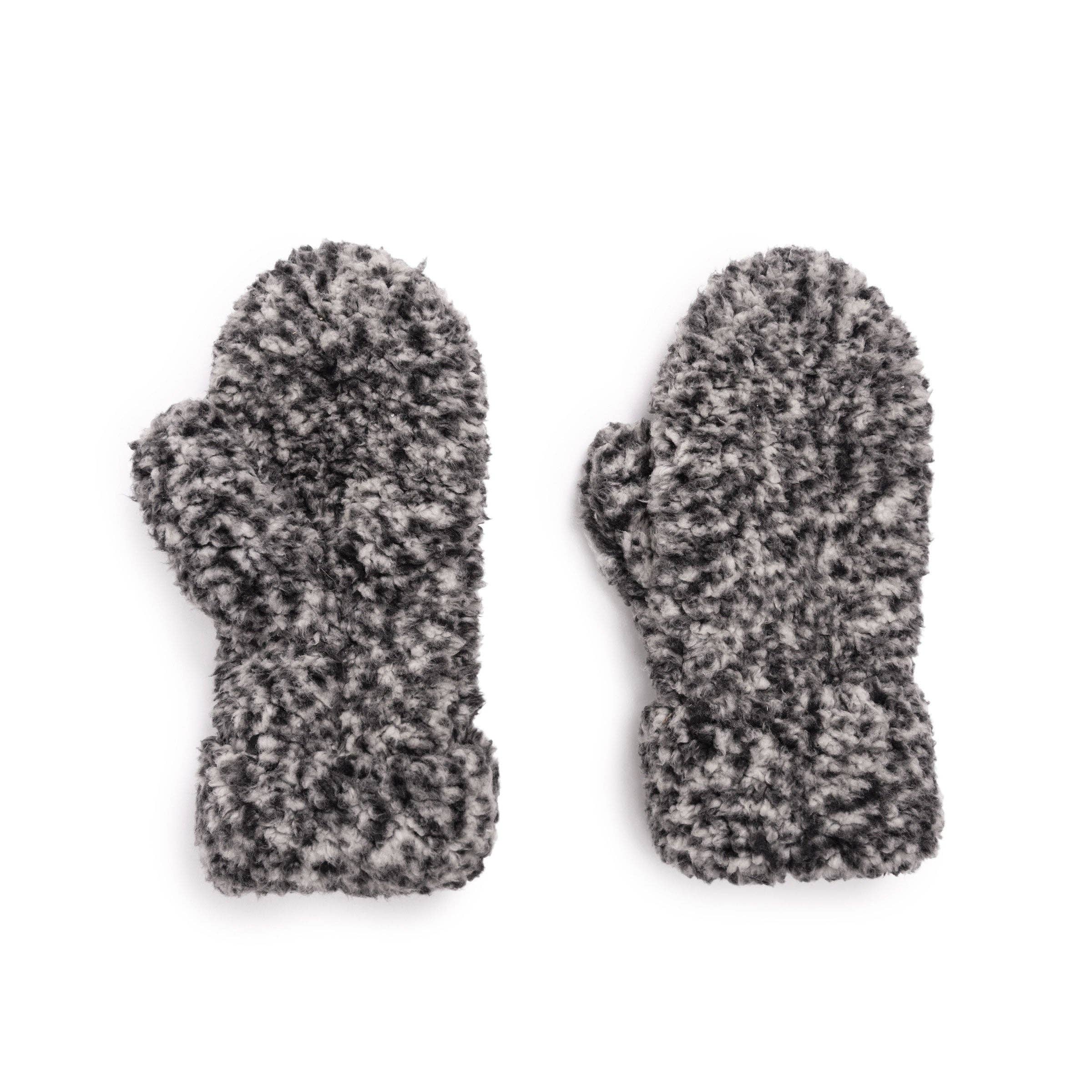 Women's Frosted Sherpa Mittens for wholesale on Faire1
