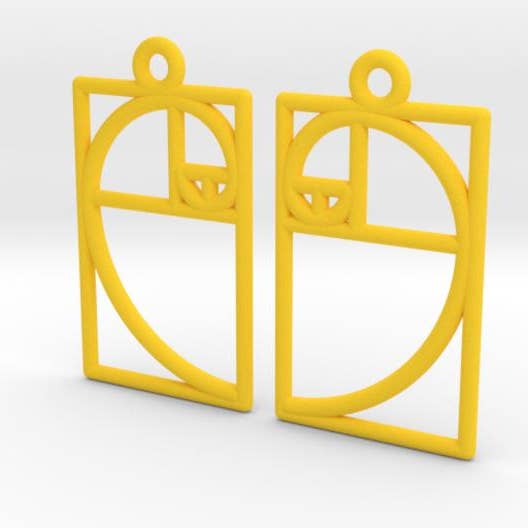 Medium Golden Ratio Earrings for wholesale by Hanusa Design