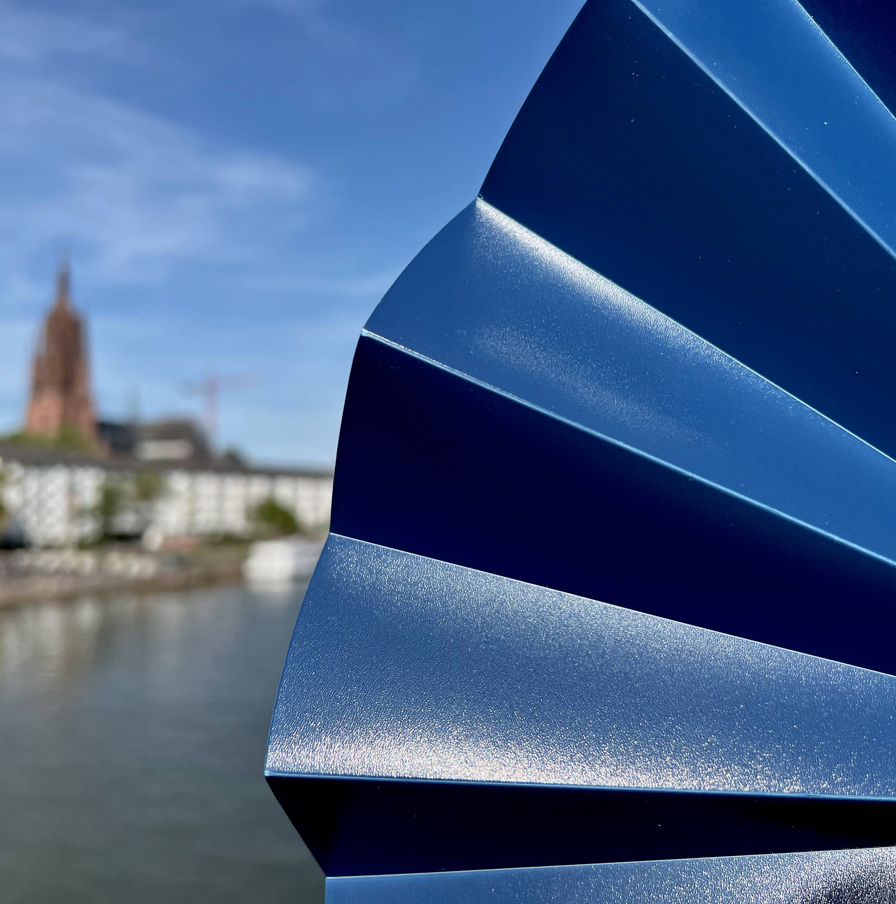 justfans - Wholesale Handheld Folding Fan - Self-closing compartment, sustainable, dark blue opaque4