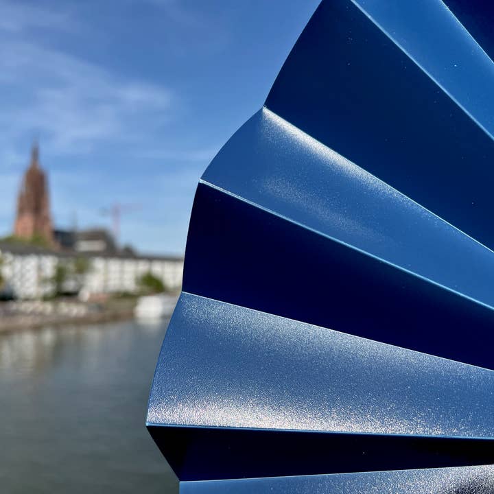 justfans - Wholesale Handheld Folding Fan - Self-closing compartment, sustainable, dark blue opaque4