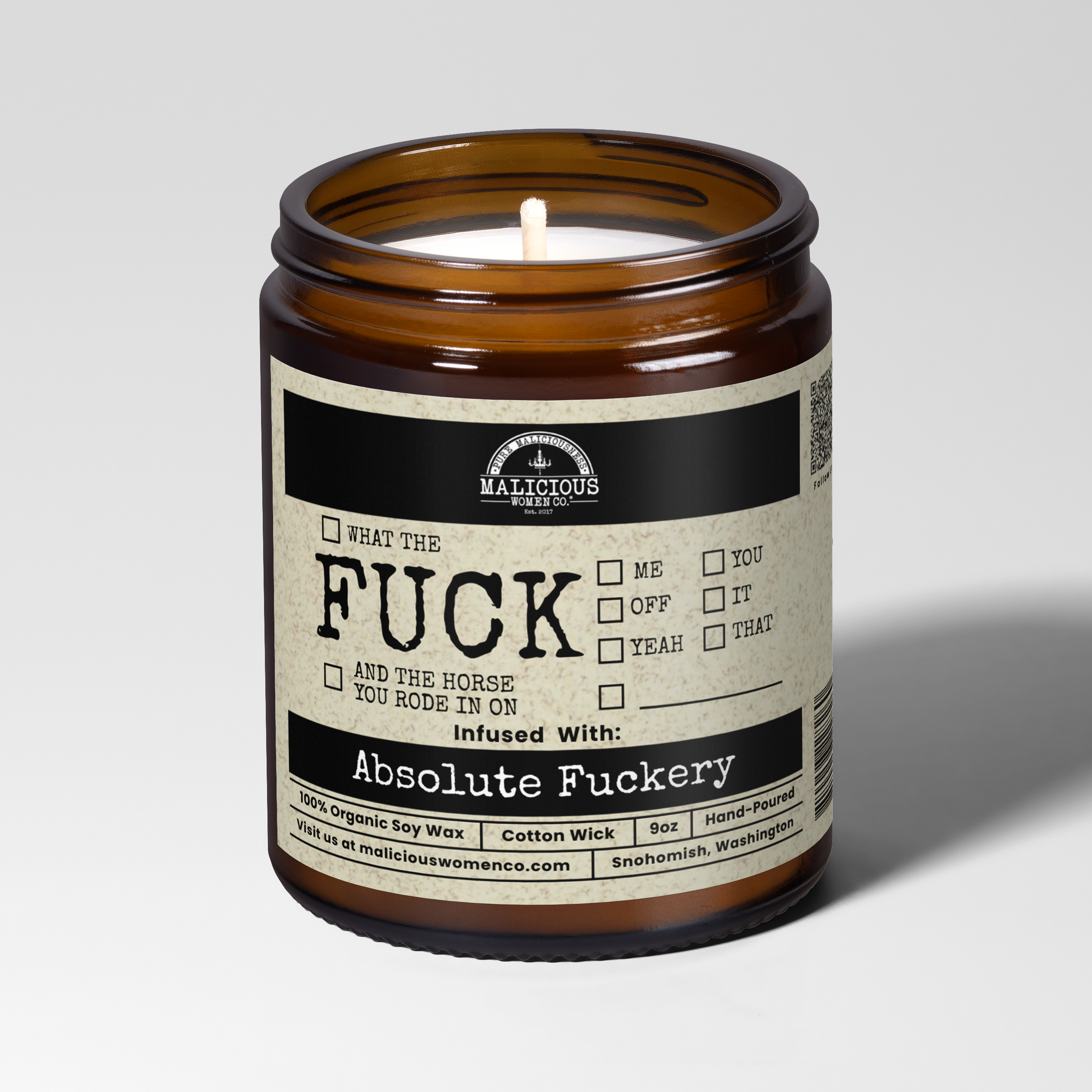 Malicious Women Candle Co - Wholesale Jar/Filled Candle - The F-Bomb 24 Candle Collection3