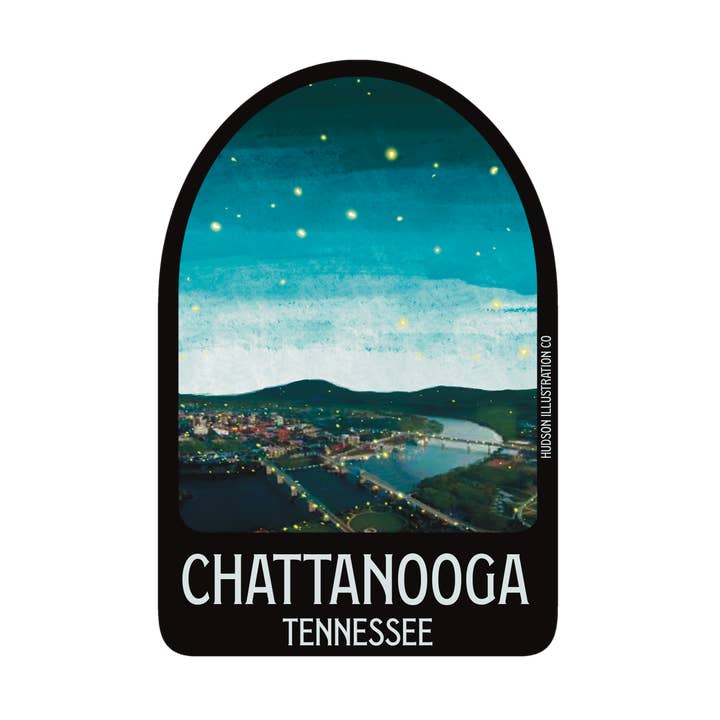 Chattanooga Tennessee Sticker/Magnet/Print/Postcard for wholesale by About Town Co