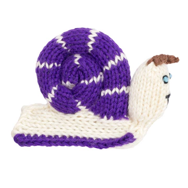 Snail - Økologisk bomuldsfingerdukke - Kreativ historiefortælling for engroshandel hos Lucuma Designs