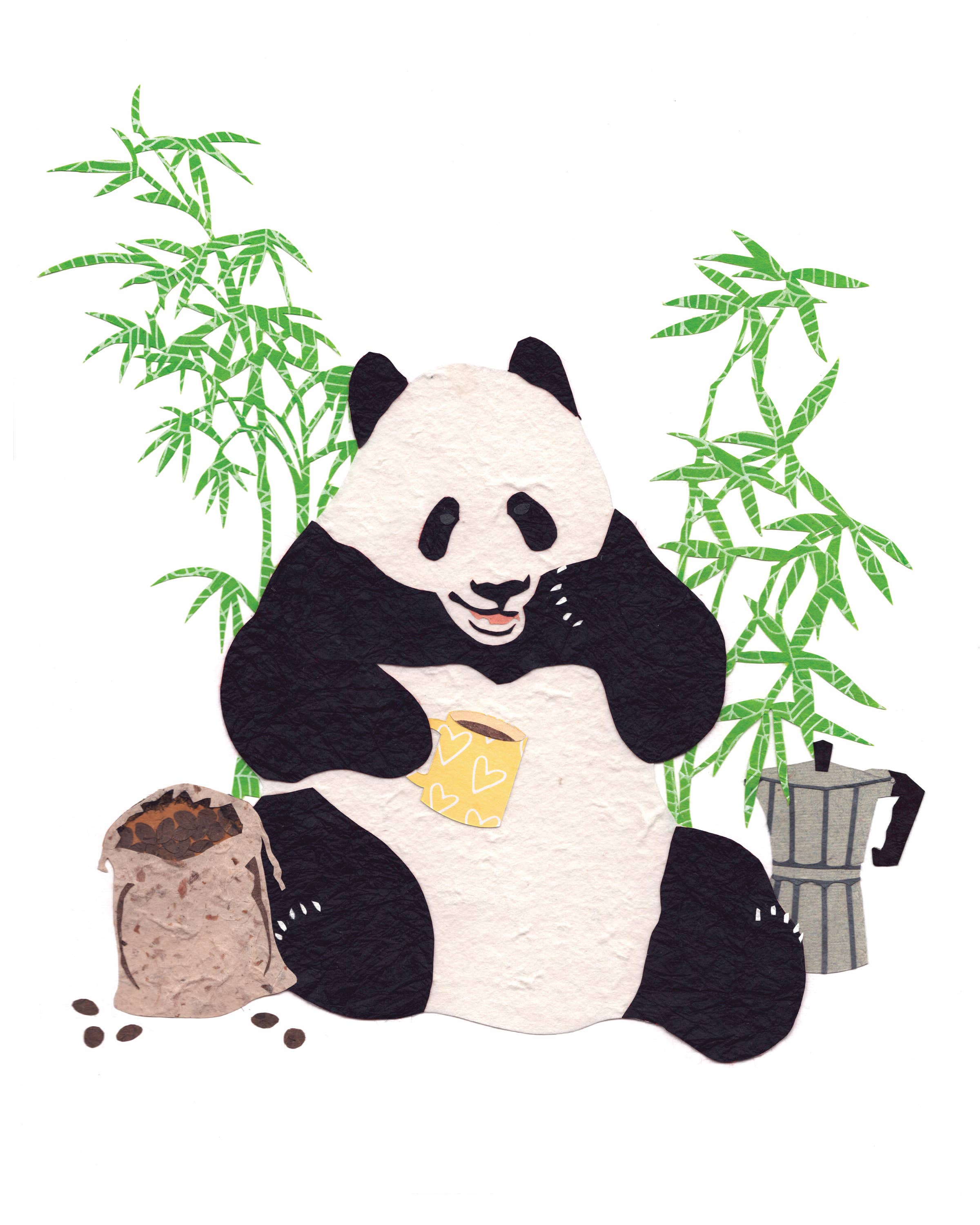 Whimsy Spot - Wholesale Art Print - Giant Panda Art Print1