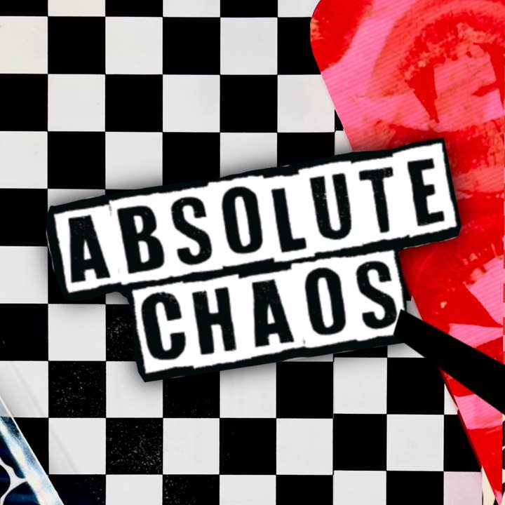 absolute chaos x 3" soft matte die cut for wholesale by Theoretikal Design Company