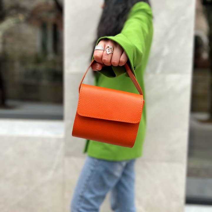 Christina Christi - Wholesale Handtas met handvat - Dames - Kleine portemonnee dames, leren tas, tas met handvat aan de bovenkant, handtas, gif2