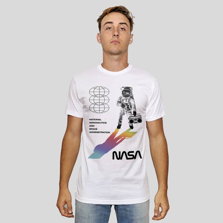 Kid Dangerous - Wholesale Screen Printed T-Shirt - Unisex - NASA Astro Shadow T-Shirt Unisex Space Graphic Tee