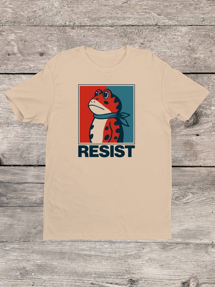 Resist Frog Bandana Design Men's T-shirt for wholesale by Swift Retail