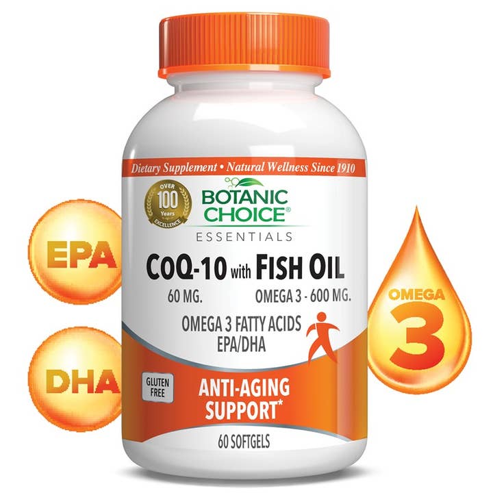 Botanic Choice CoQ-10 with Fish Oil - 60 Softgels for wholesale by Botanic Choice