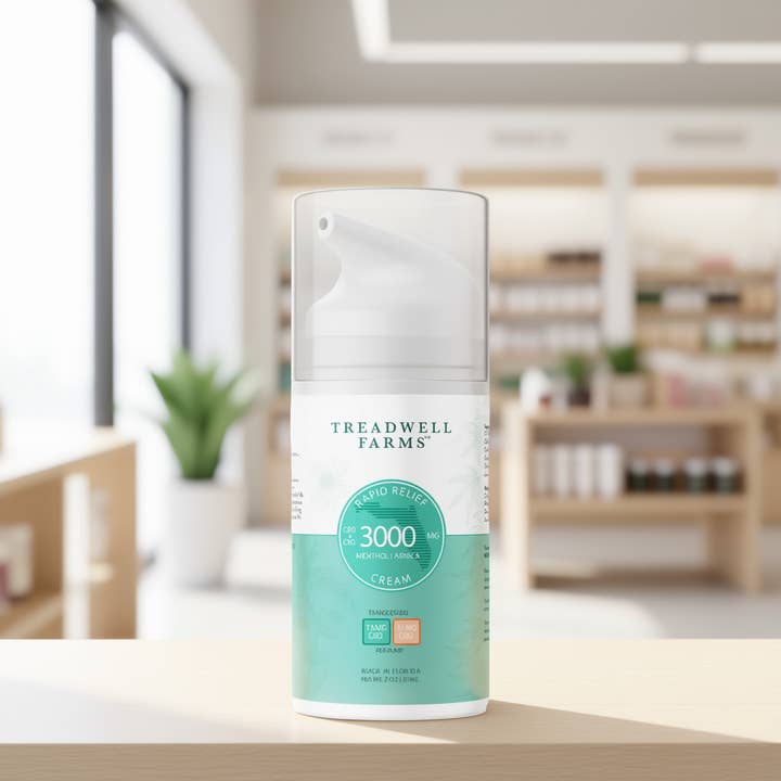 Rapid Relief Cream for wholesale by Treadwell Farms CBD
