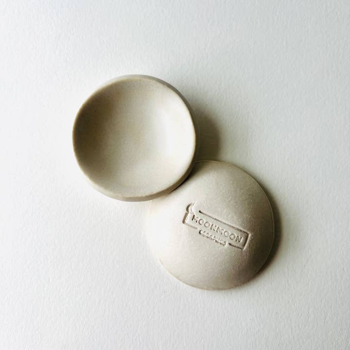 MoonMoon Ceramics - Wholesale Jewelry Dish - Matte White Tiny Ring Dish13