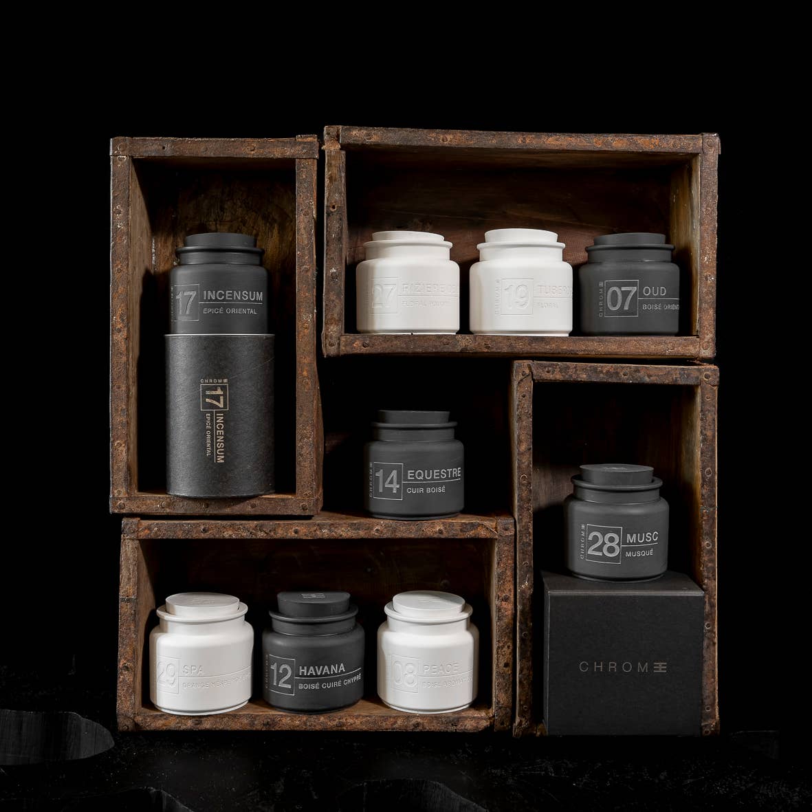 CHROME - Wholesale Jar/Filled Candle - STARTER PACK 12 CHROME CANDLES0