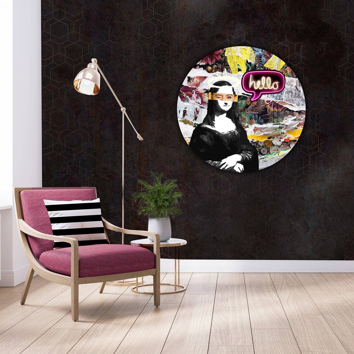 Melli Mello - Wholesale Wall Accent - Melli Mello Wall Circle Forever City Girl1