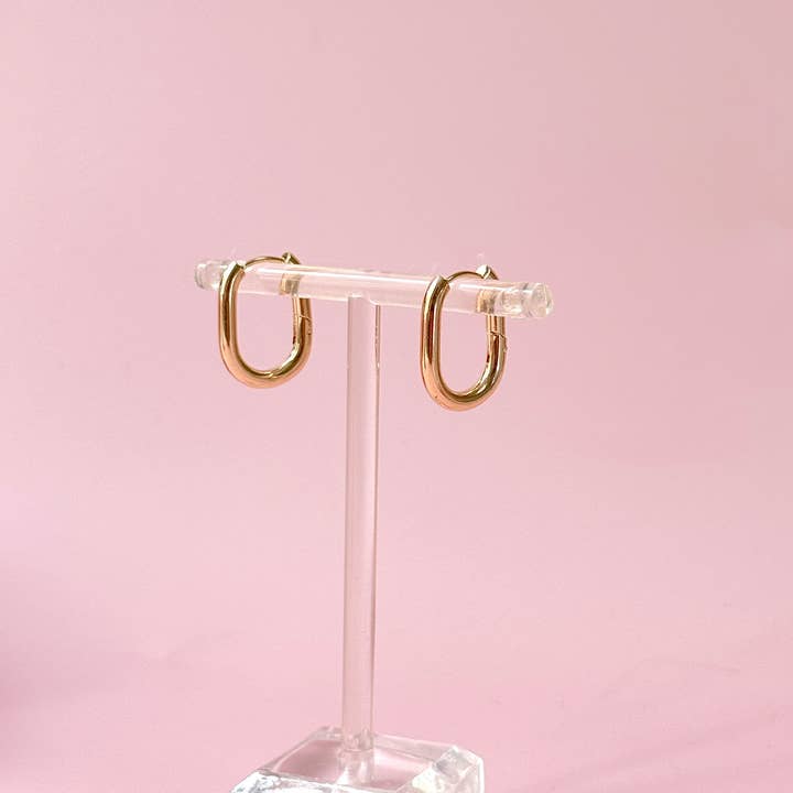 Golden Hour Designs – wholesale Hoop earrings – Squoval Hoops - Simple, Daily Wear, Staple Earrings3