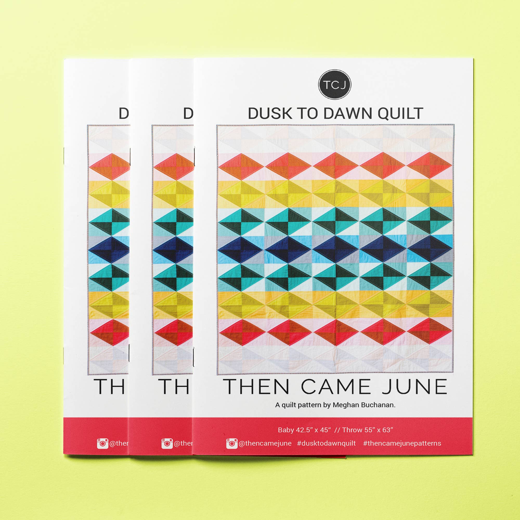 Then Came June – wholesale Craft sewing kit – Dusk to Dawn Quilt Pattern - Printed