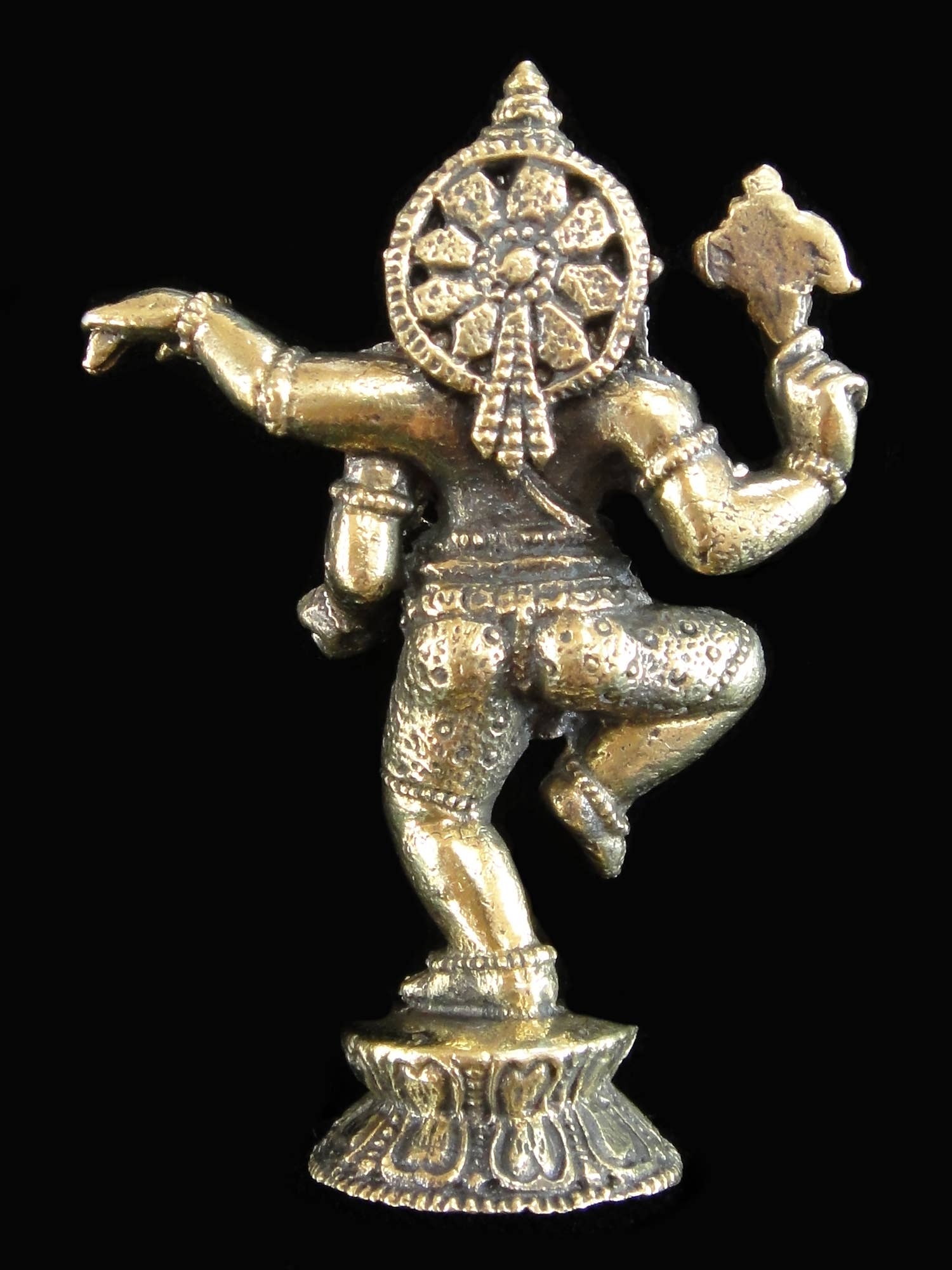 Tika - Wholesale Sculpture - Brass Deity Statuette - Large - Dancing Ganesh1