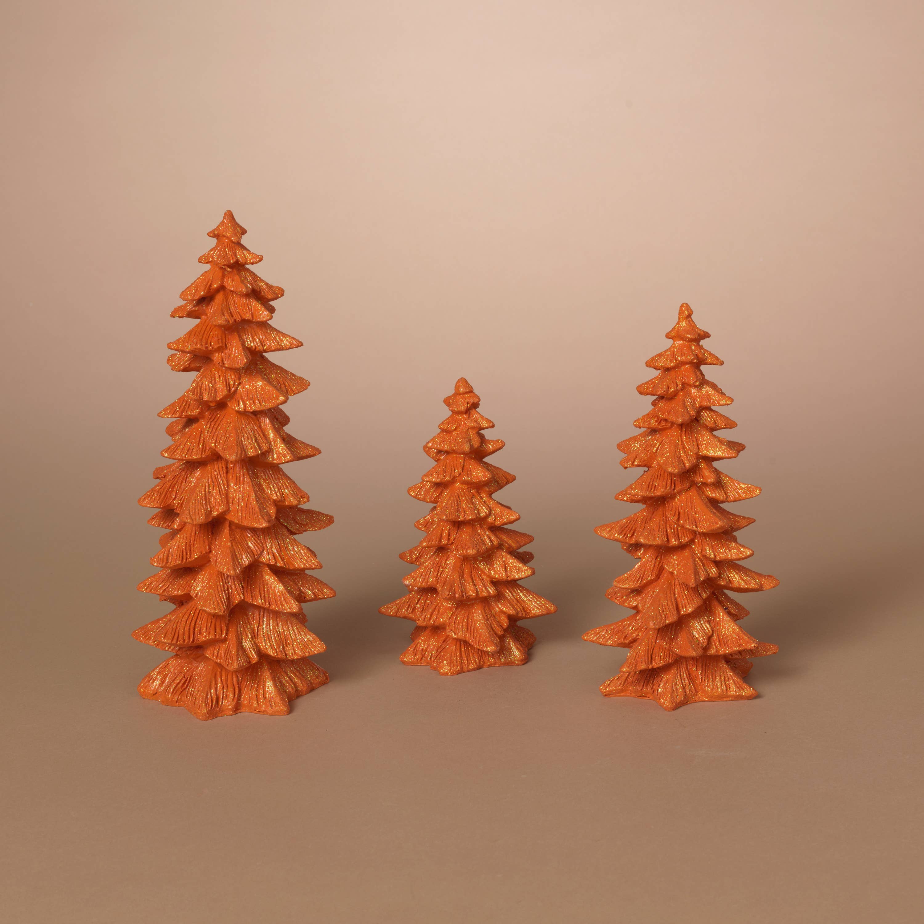 The Gerson Companies - Wholesale Decorative Figurine - Gerson Halloween S/3 Orange Resin Halloween Tree, Lg 9.45"H0