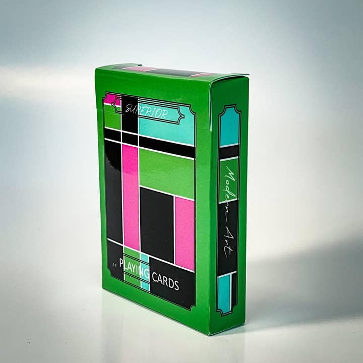 Superior Print on Demand - Wholesale Speelkaarten - MODERNE KUNST Premium Samenstelling Negatieve Pokerkaarten2