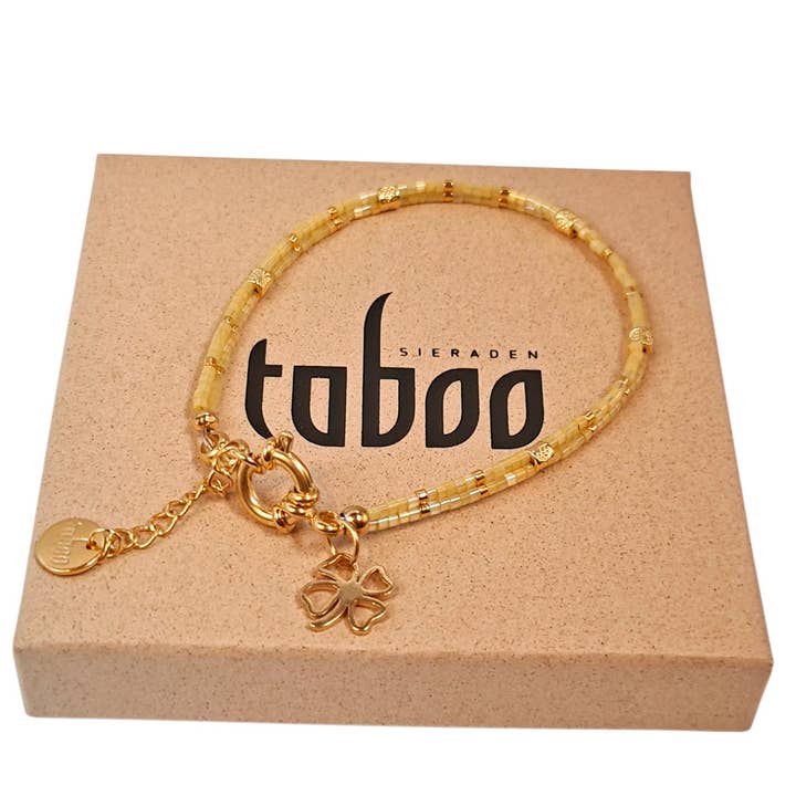 Taboo Damesarmband Louise Yellow for wholesale by TABOO Sieraden