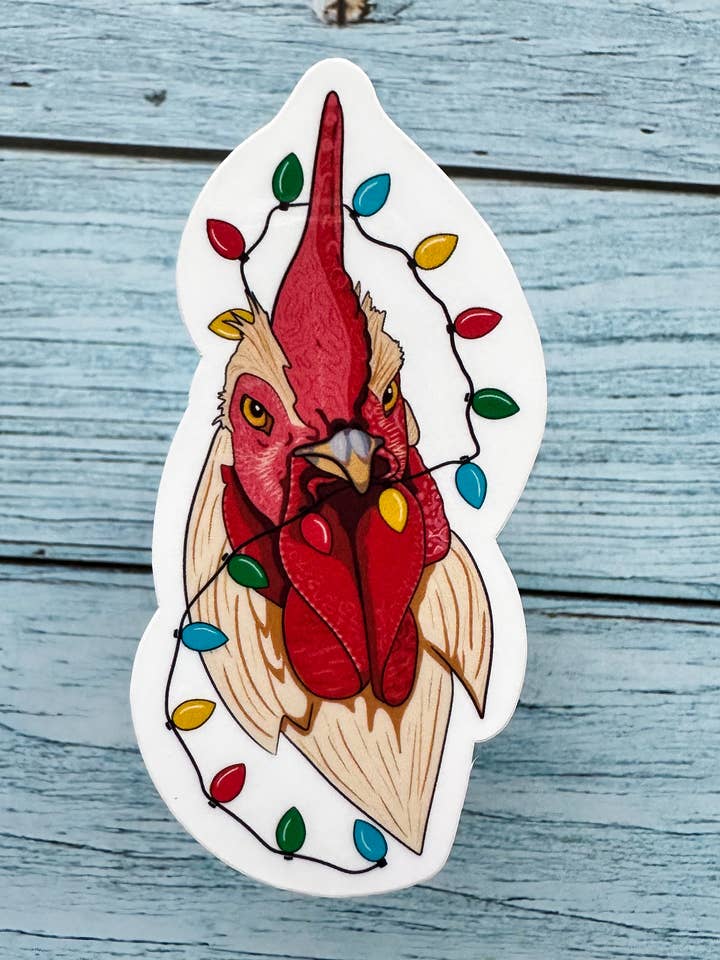 Autocollant de Noël en vinyle | Autocollant pour la vente par Melanie Feltham Art