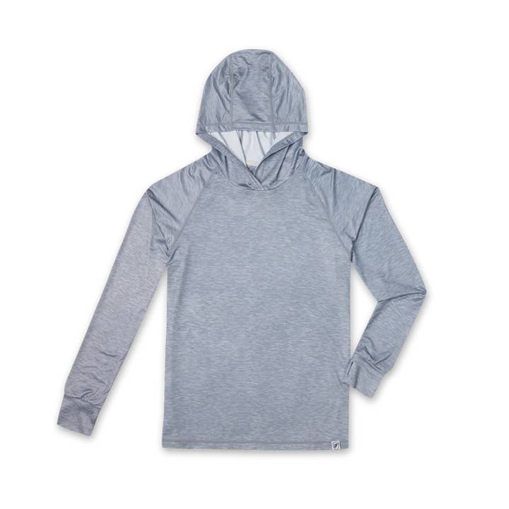 Felpa con cappuccio UV - Uomo - Grigio chiaro mélange per la vendita all'ingrosso da parte di Farmers Defense