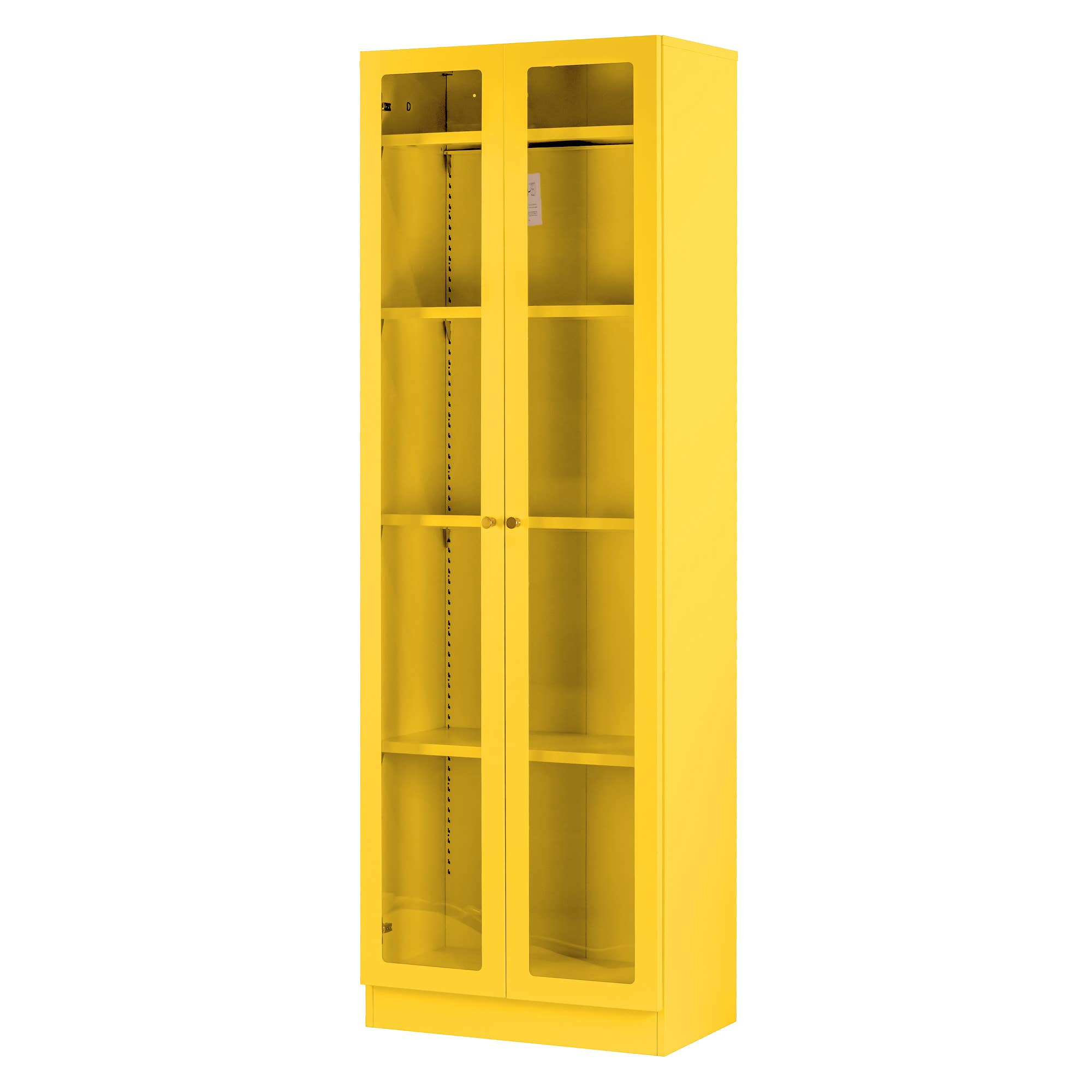 Glamour Home - Vente Armoire - Armoire en métal jaune 178 cm avec portes françaises Avidan1
