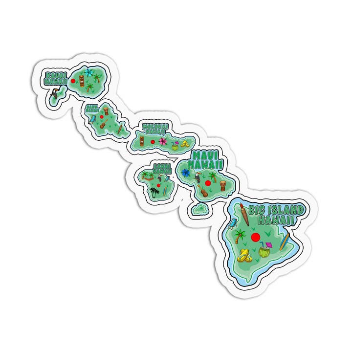 Girls Printing House - Wholesale Sticker - Hawaii 3 Vinyl Waterproof Stickers0