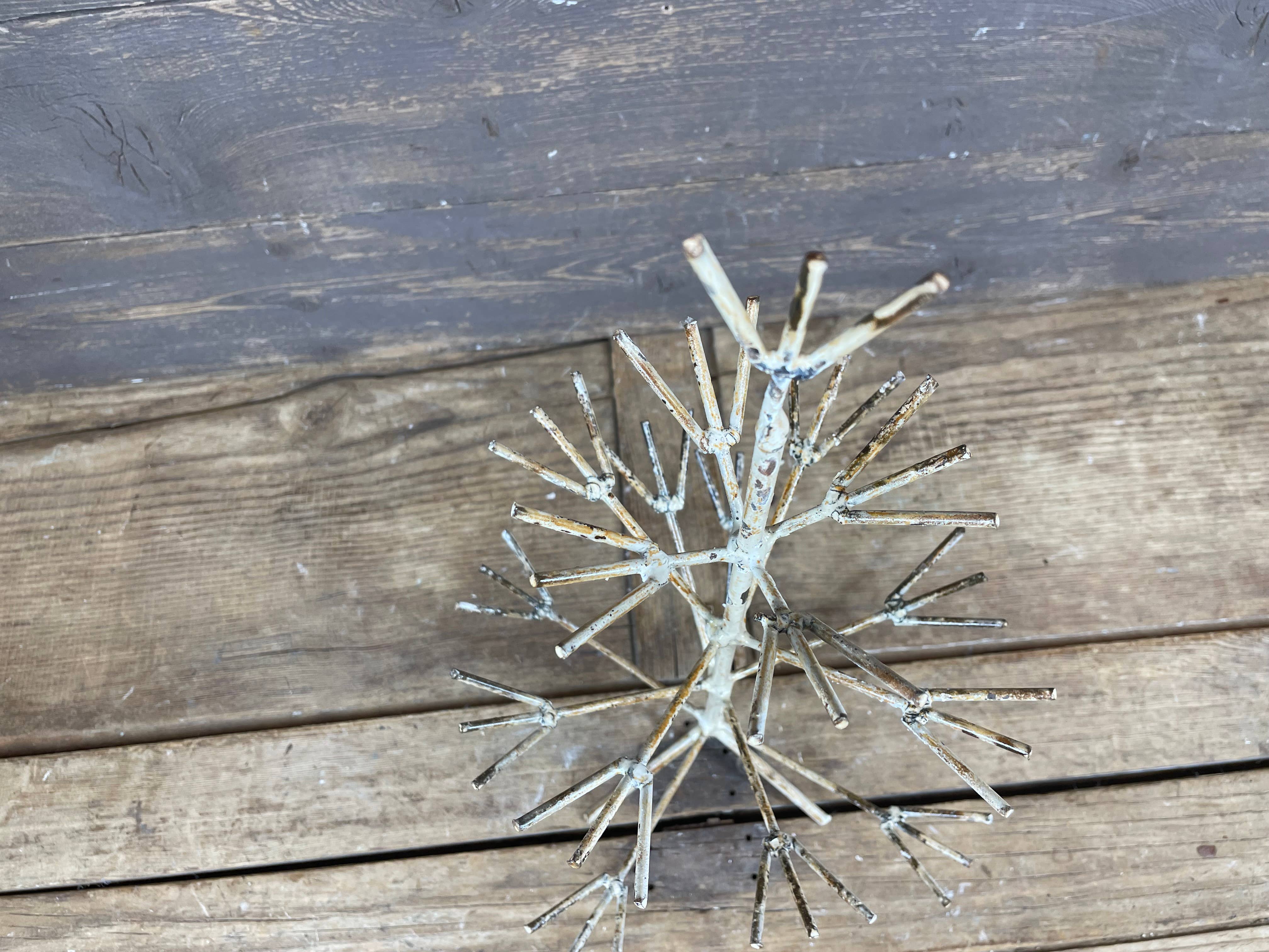 My Amigos Imports - Wholesale Decorative Tabletop Object - Piney Christmas Metal Tree-White-Farmhouse-9x18H-SALE-$221