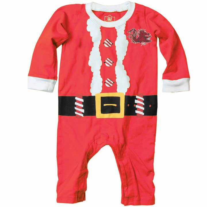 South Carolina Gamecocks Infant Elf LS Pant Romper for wholesale by Wes and Willy